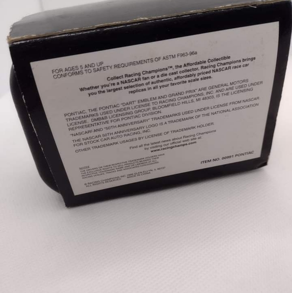 Pontiac 24k Nascar 50th Anniversary collector car in case - Picture 3 of 5